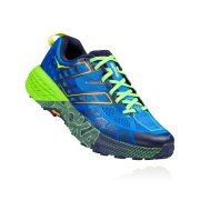 CHAUSSURES DE TRAIL HOKA ONE ONE SPEEDGOAT 2  HOMME (Imperial Blue/Jasmine Green) - 