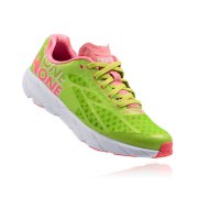 CHAUSSURES DE RUNNING HOKA ONE ONE TRACER FEMME (Bright Green/Neon Pink) - 